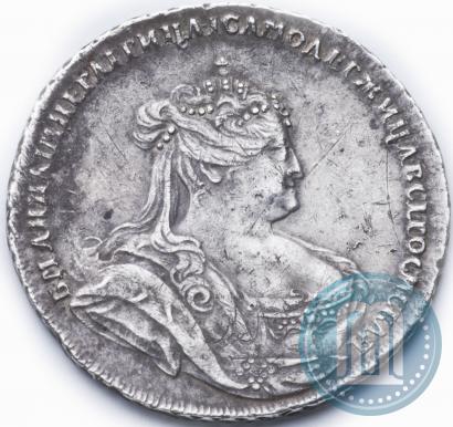 Picture Poltina 1738 year  "Petersburg type"