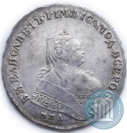 Фото 1 рубль 1747 года ММД 
