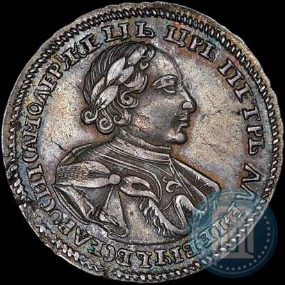 Picture Poltina 1720 year  "Portrait in armour"