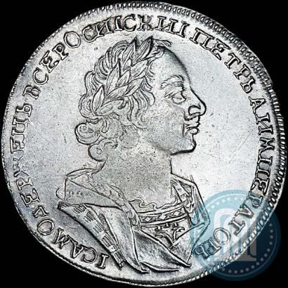 Фото 1 рубль 1724 года  "Портрет в античных доспехах"