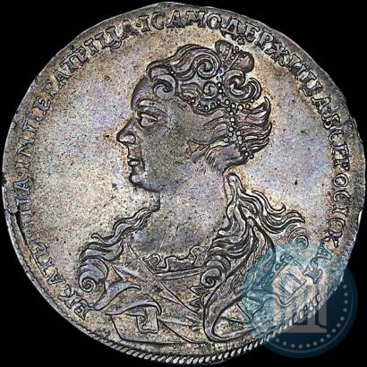 Picture 1 rouble 1726 year  "Moscow type, portrait turned to the left"