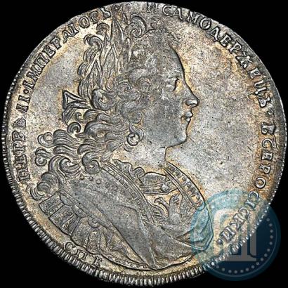 Picture 1 rouble 1727 year СПБ "Petersburg type"
