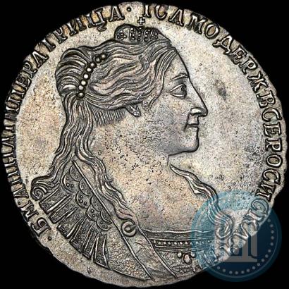 Picture Poltina 1734 year  "Type of 1735"