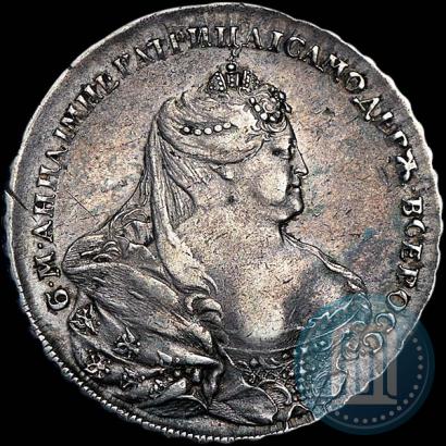 Фото 1 рубль 1737 года  "Работы Гедлингера"