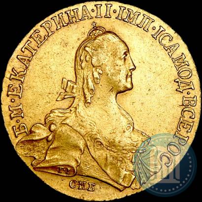 Picture 10 roubles 1766 year СПБ 
