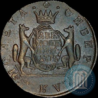 Фото 2 копейки 1775 года КМ 
