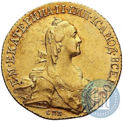 Picture 10 roubles 1766 year СПБ 