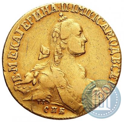 Фото 10 рублей 1768 года СПБ 