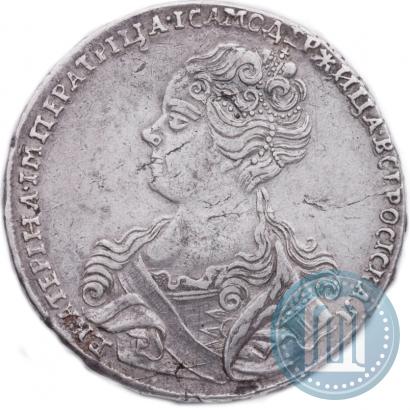 Picture 1 rouble 1726 year  "Moscow type, portrait turned to the left"