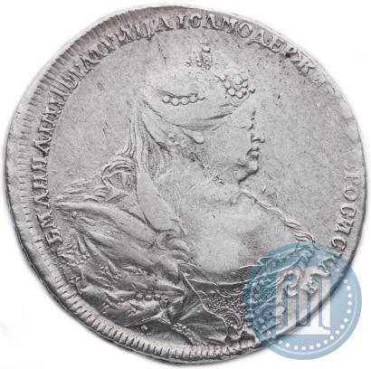 Picture 1 rouble 1737 year  "Moscow type"