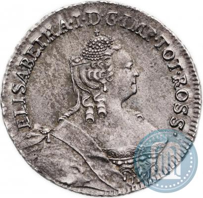 Picture 4 kopecks 1757 year  "For Livonia"