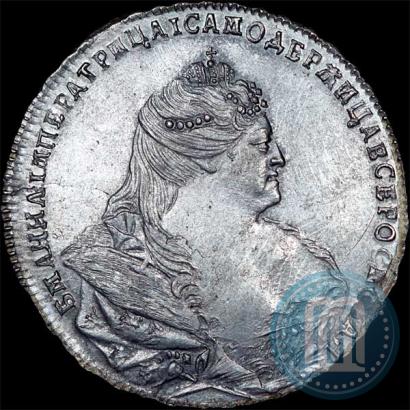 Picture 1 rouble 1740 year  "Moscow type"