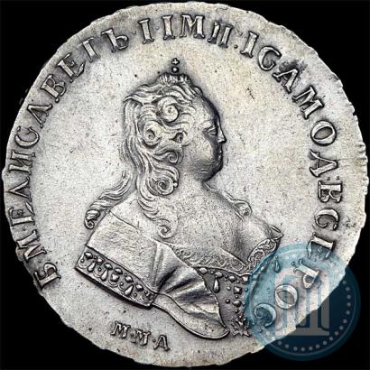 Picture 1 rouble 1743 year ММД 