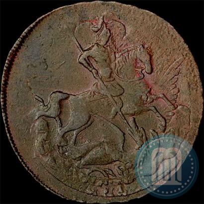 Фото 2 копейки 1758 года  "Номинал под Св. Георгием"