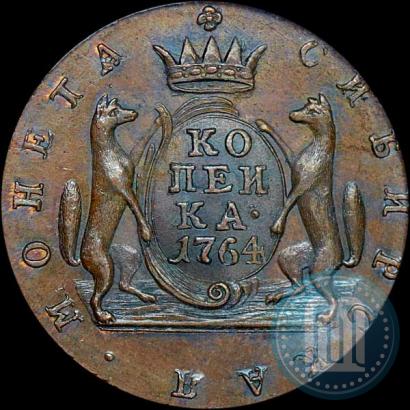 Picture 1 kopeck 1764 year  