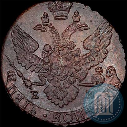 Фото 5 копеек 1789 года ЕМ 