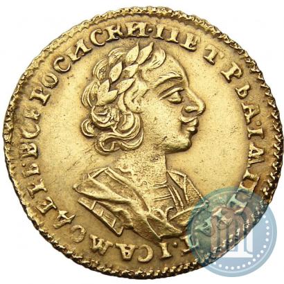 Фото 2 рубля 1724 года  "Портрет в античных доспехах"