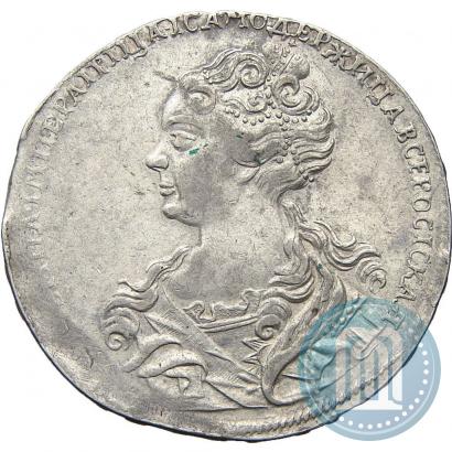 Фото 1 рубль 1726 года  "Московский тип, портрет влево"