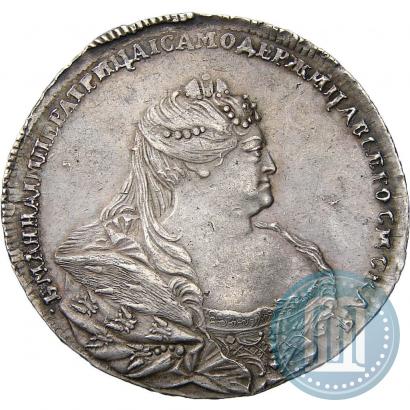 Picture 1 rouble 1737 year  "Moscow type"