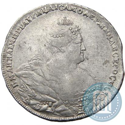 Фото 1 рубль 1738 года  "Московский тип"