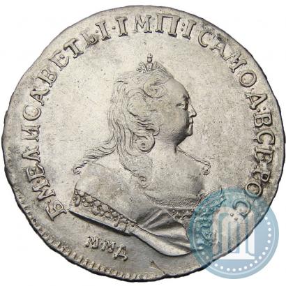 Фото 1 рубль 1742 года ММД 