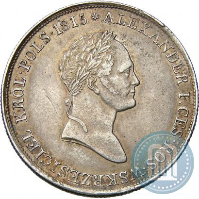 Фото 5 злотых 1830 года KG 