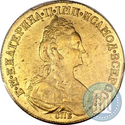 Фото 10 рублей 1781 года СПБ 