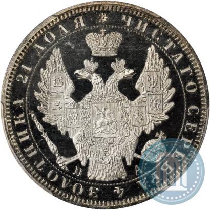 Фото 1 рубль 1851 года СПБ-ПА 