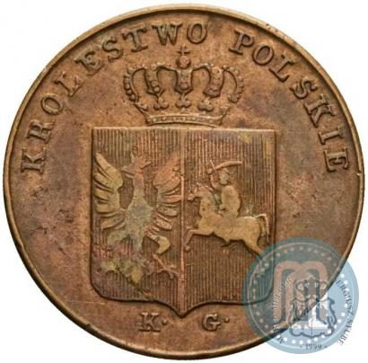 Фото 3 гроша 1831 года KG "Польское восстание"