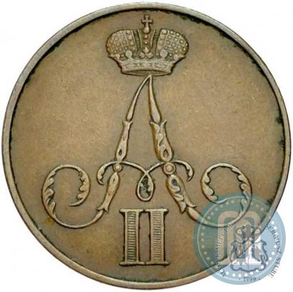 Picture 1 kopeck 1855 year ВМ 