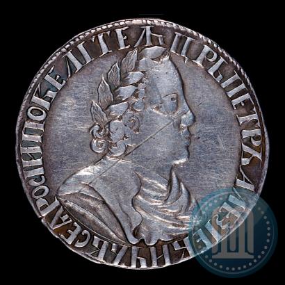 Picture Poltina 1702 year  "Without ribbons near the wreath"