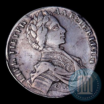 Фото 1 рубль 1712 года  "Портрет работы С. Гуэна"