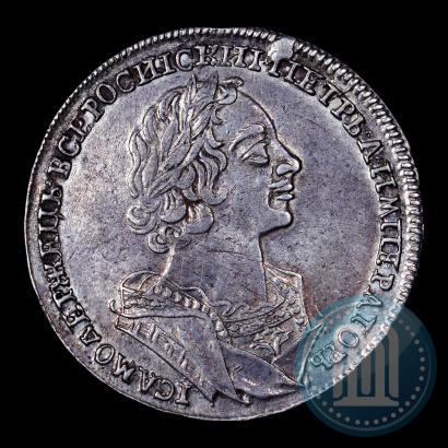 Фото 1 рубль 1724 года  "Портрет в античных доспехах"