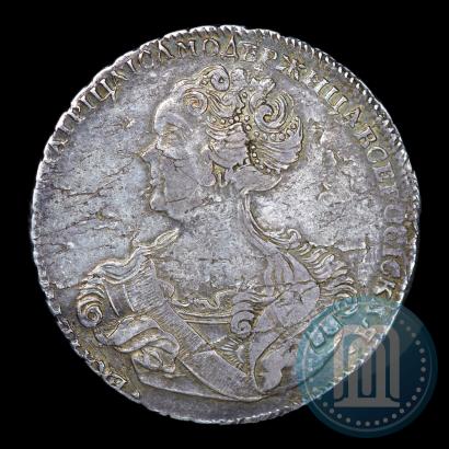 Фото 1 рубль 1725 года СПБ "Петербургский тип, портрет влево"