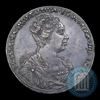 Picture 1 rouble 1726 year  "Moscow type, portrait turned to the right"
