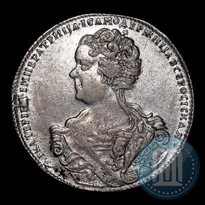 Фото Полтина 1726 года СПБ "Петербургский тип, портрет влево"