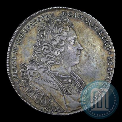 Фото 1 рубль 1727 года СПБ "Петербургский тип"