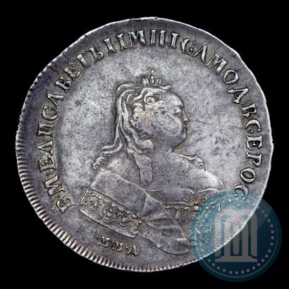 Фото 1 рубль 1744 года ММД 