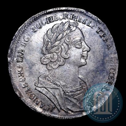 Фото 1 рубль 1725 года  "Портрет в античных доспехах"