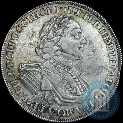 Фото 1 рубль 1725 года СПБ "Солнечный в латах"
