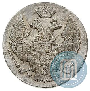 Фото 10 грошей 1839 года MW 