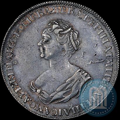 Picture 1 rouble 1725 year  "Mourning rouble"