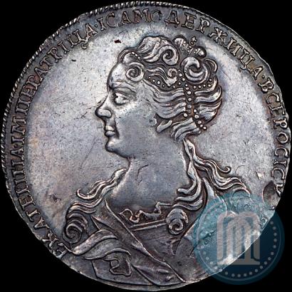 Picture 1 rouble 1726 year  "Moscow type, portrait turned to the left"