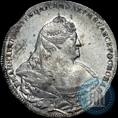 Picture 1 rouble 1738 year  "Moscow type"