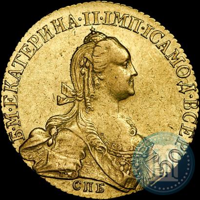 Picture 10 roubles 1774 year СПБ 