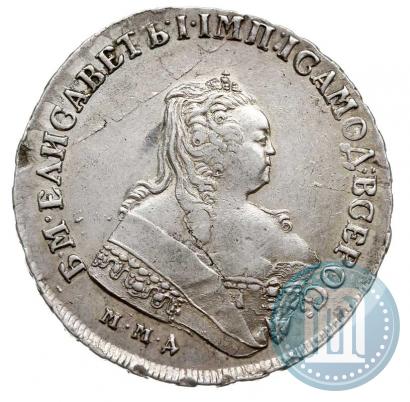 Фото 1 рубль 1749 года ММД 