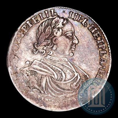 Фото 1 рубль 1719 года  "Портрет в латах"