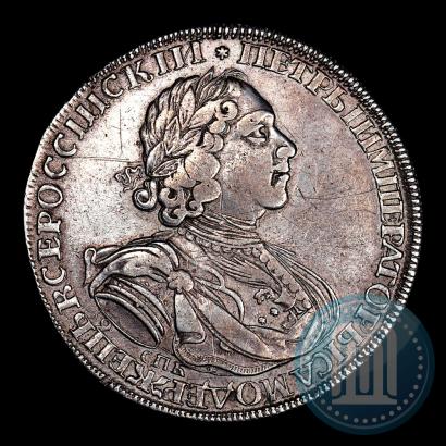 Picture 1 rouble 1724 year СПБ "Sun rouble, portrait in armour"