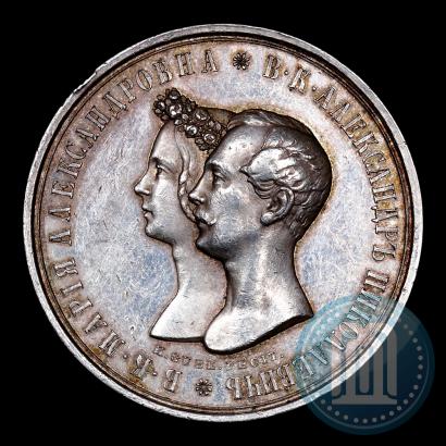 Picture Medal 1841 year H. GUBE. FECIT "In the memory of the wedding of the crown prince"
