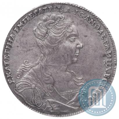 Picture 1 rouble 1726 year  "Moscow type, portrait turned to the right"